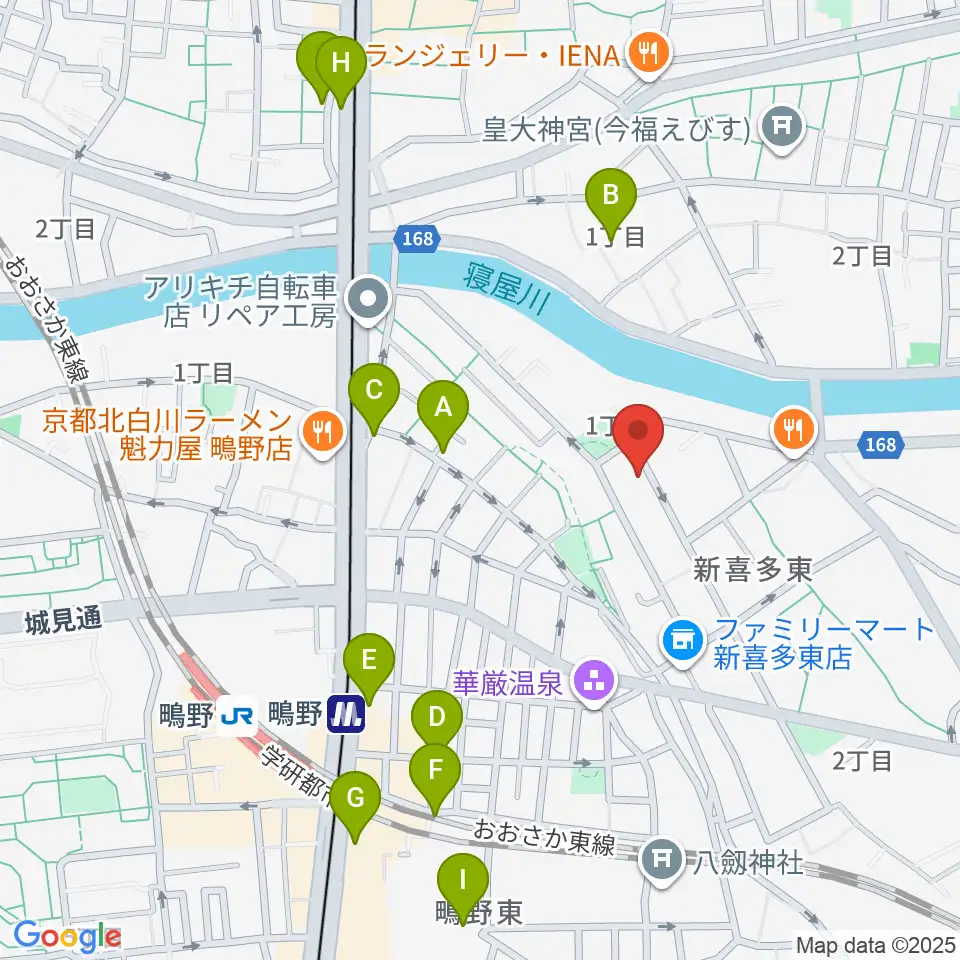 見附精機工業 vcyoyoの工房周辺のカフェ一覧地図