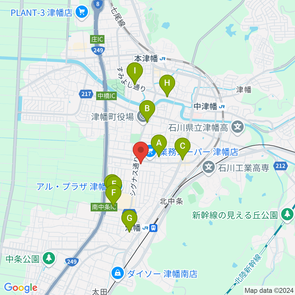 管楽器専門店ウィンズスタイル周辺のカフェ一覧地図