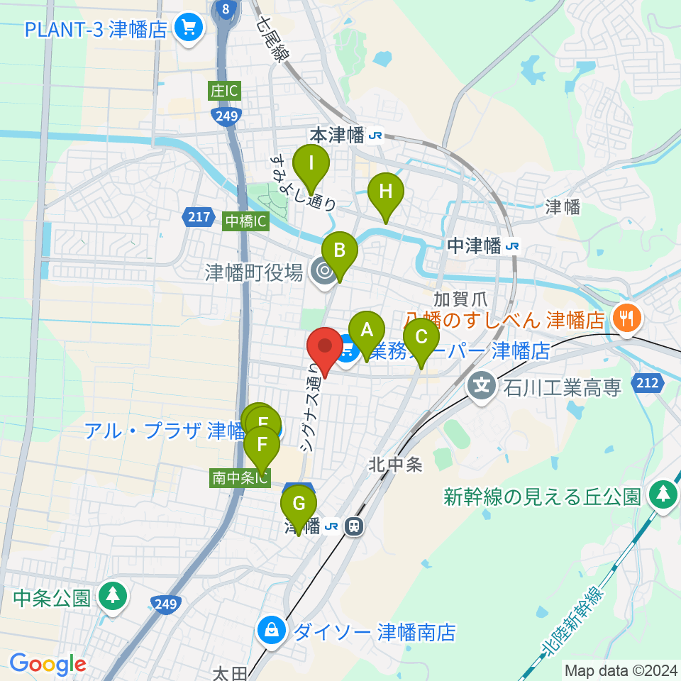 管楽器専門店ウィンズスタイル周辺のカフェ一覧地図