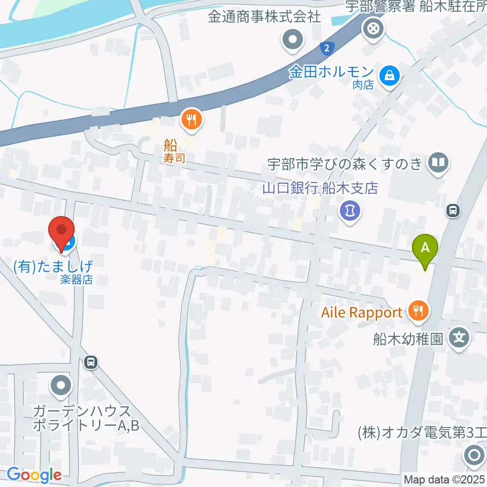 たましげ琴製作所周辺のカフェ一覧地図