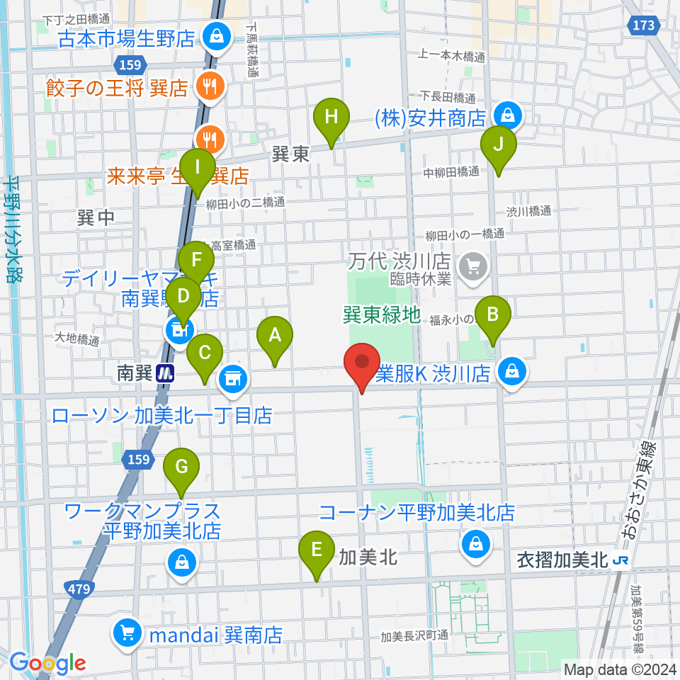 ストレングスビヨンド周辺のカフェ一覧地図