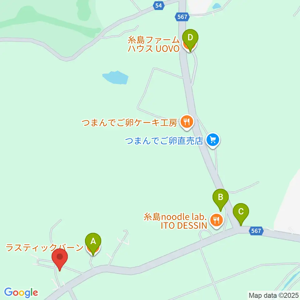 大城ピアノ周辺のカフェ一覧地図