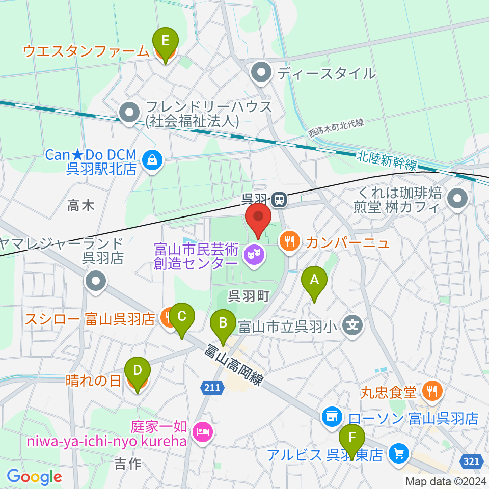 桐朋オーケストラ・アカデミー周辺のカフェ一覧地図