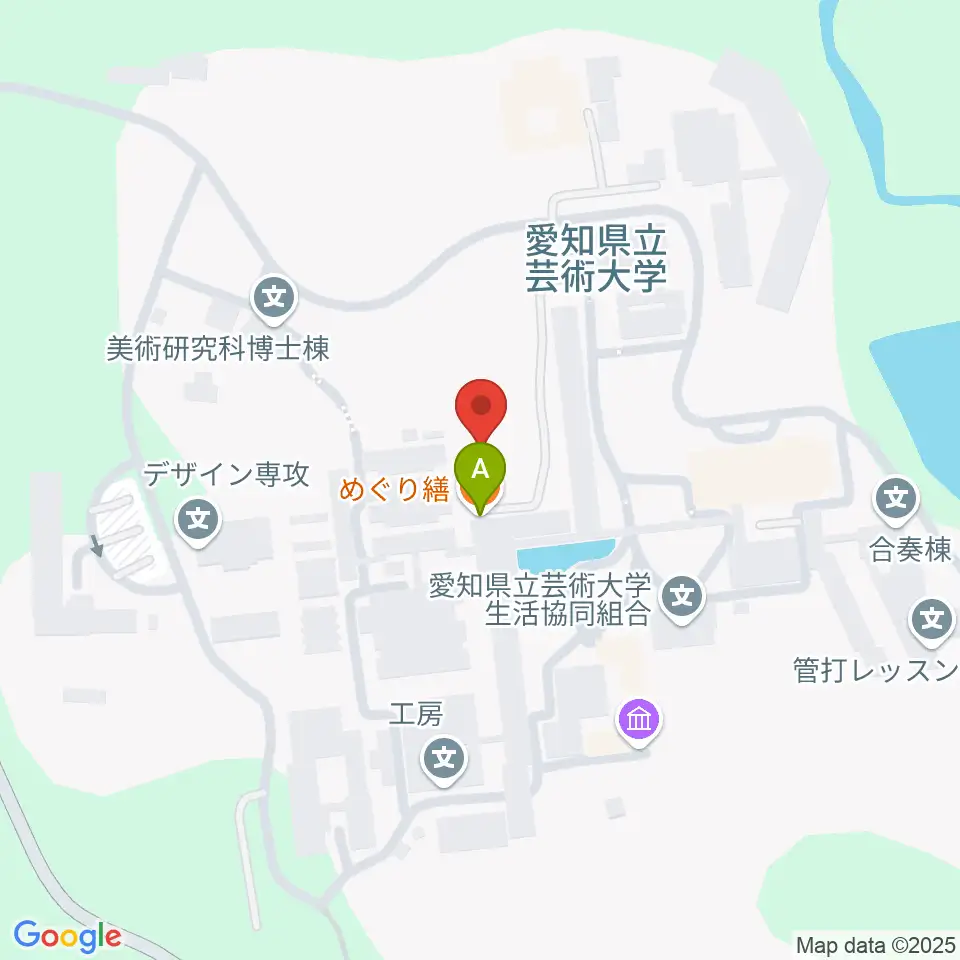 愛知県立芸術大学 音楽学部周辺のカフェ一覧地図