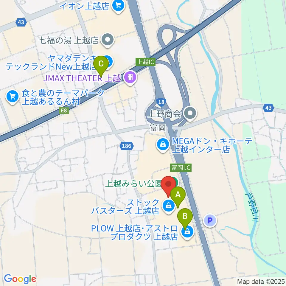 二葉楽器周辺のカフェ一覧地図