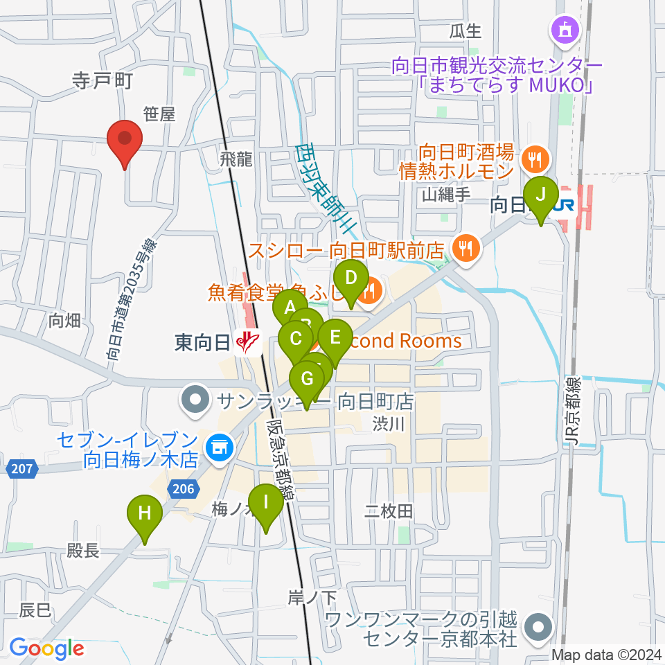 柾目ウッドメーカー周辺のカフェ一覧地図