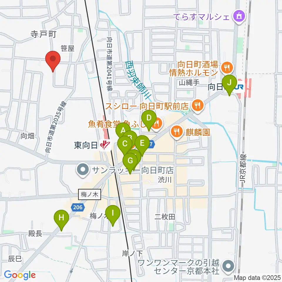 柾目ウッドメーカー周辺のカフェ一覧地図