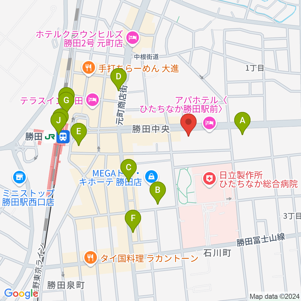 関山楽器 SEKIYAMA周辺のカフェ一覧地図