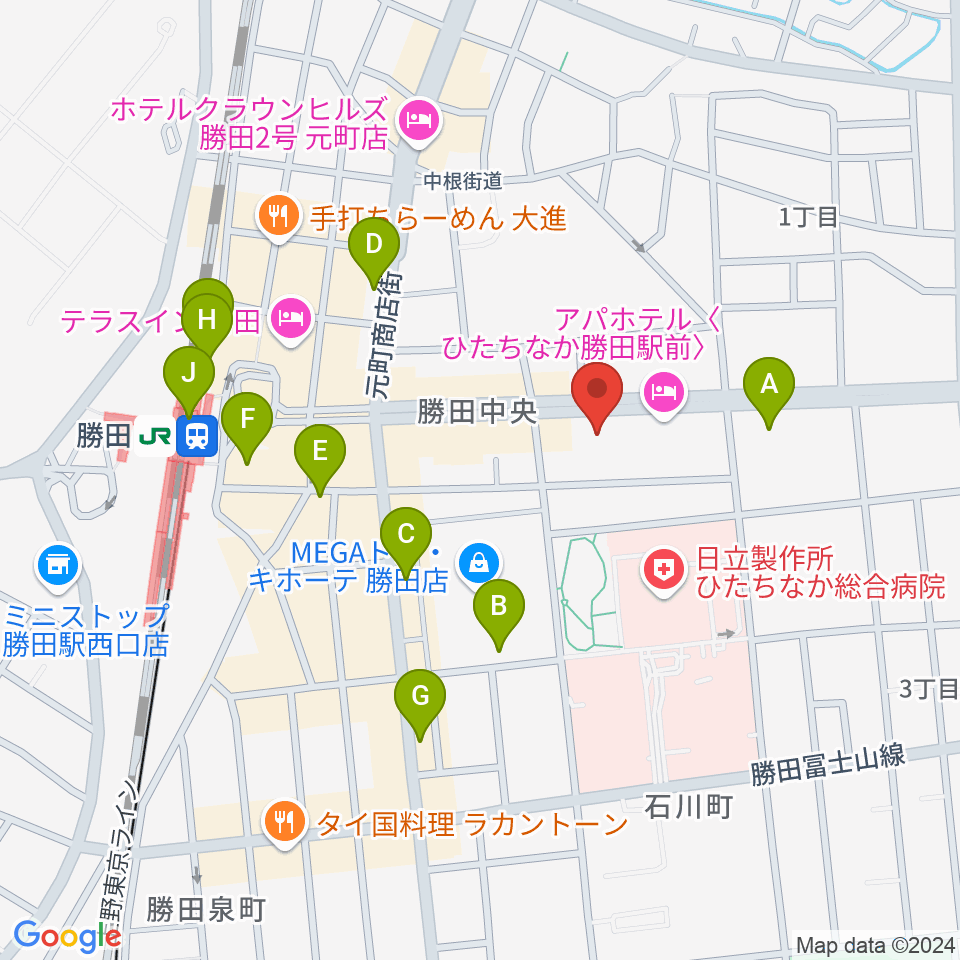 関山楽器 SEKIYAMA周辺のカフェ一覧地図