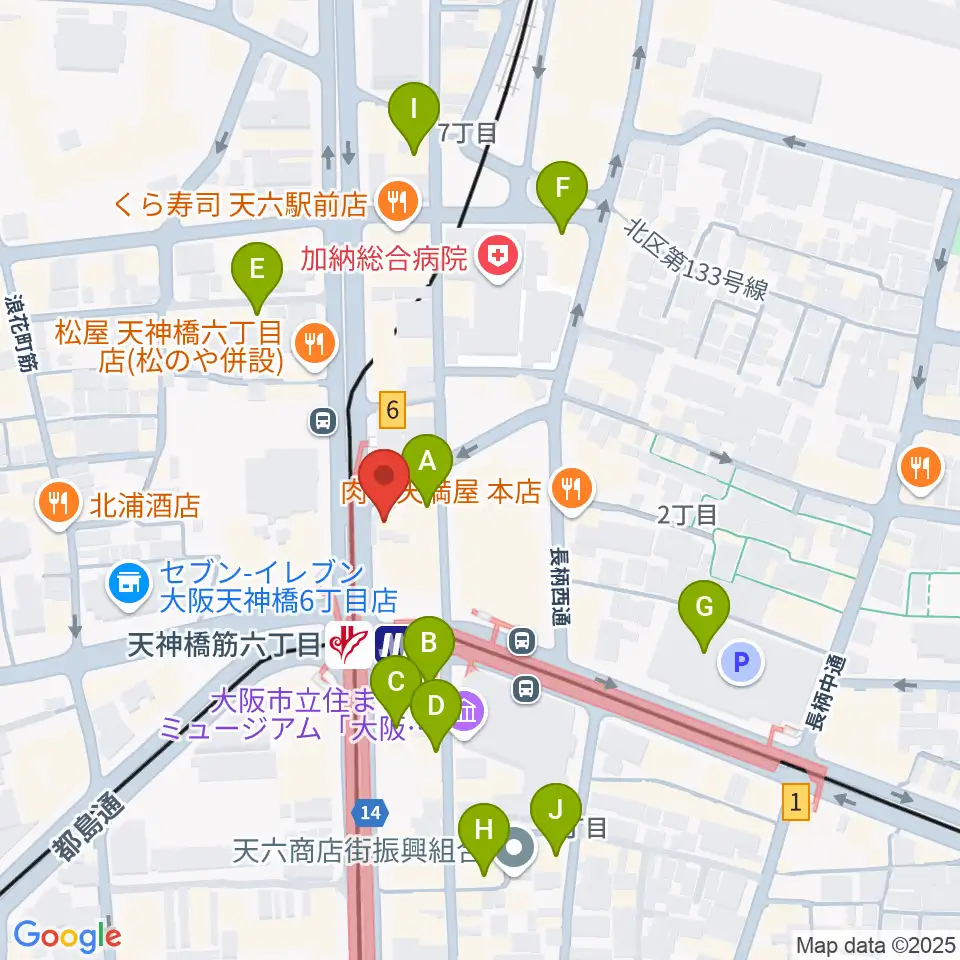 さんしんや とぅるるんてん周辺のカフェ一覧地図