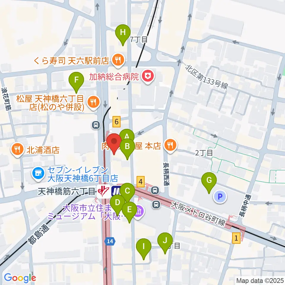 さんしんや とぅるるんてん周辺のカフェ一覧地図