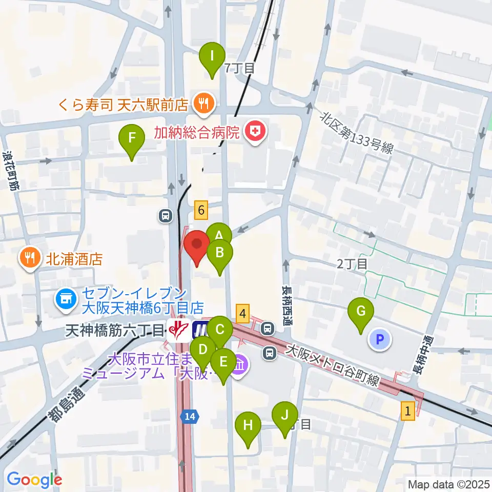さんしんや とぅるるんてん周辺のカフェ一覧地図