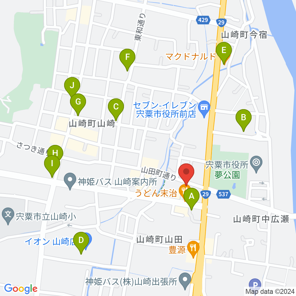 テレマン楽器 周辺のカフェ一覧地図