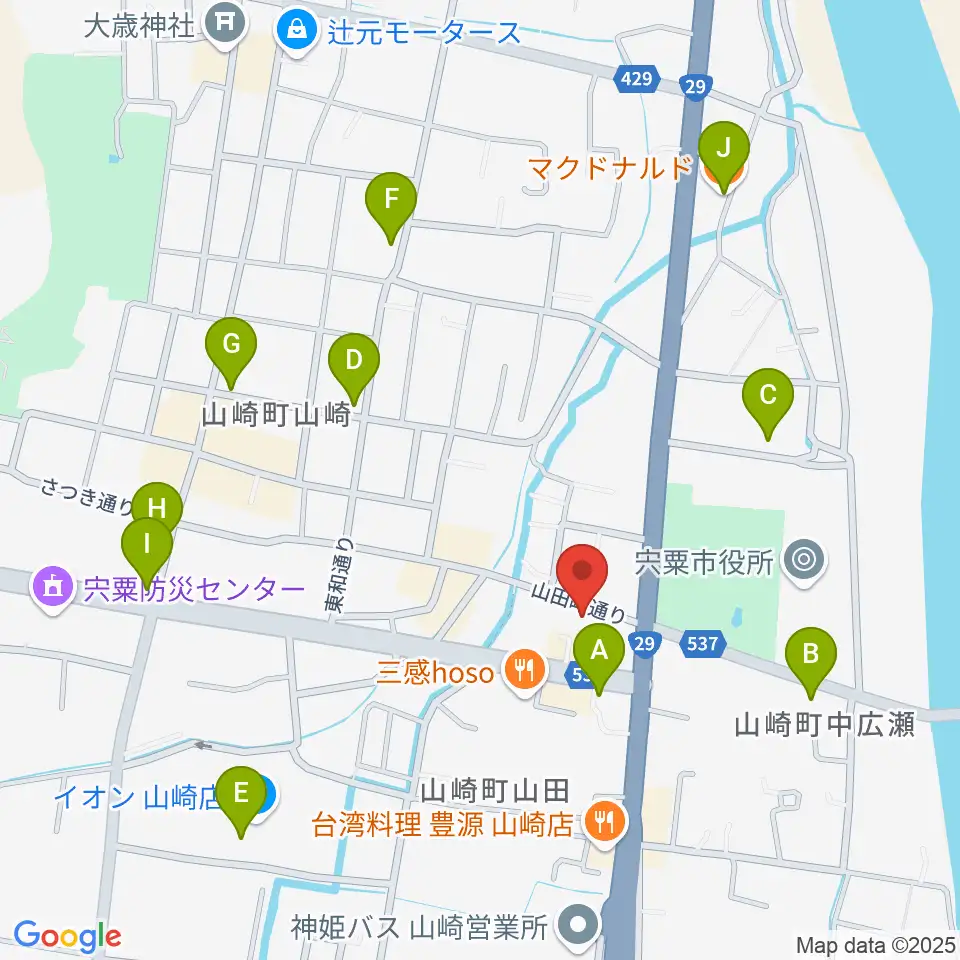 テレマン楽器周辺のカフェ一覧地図