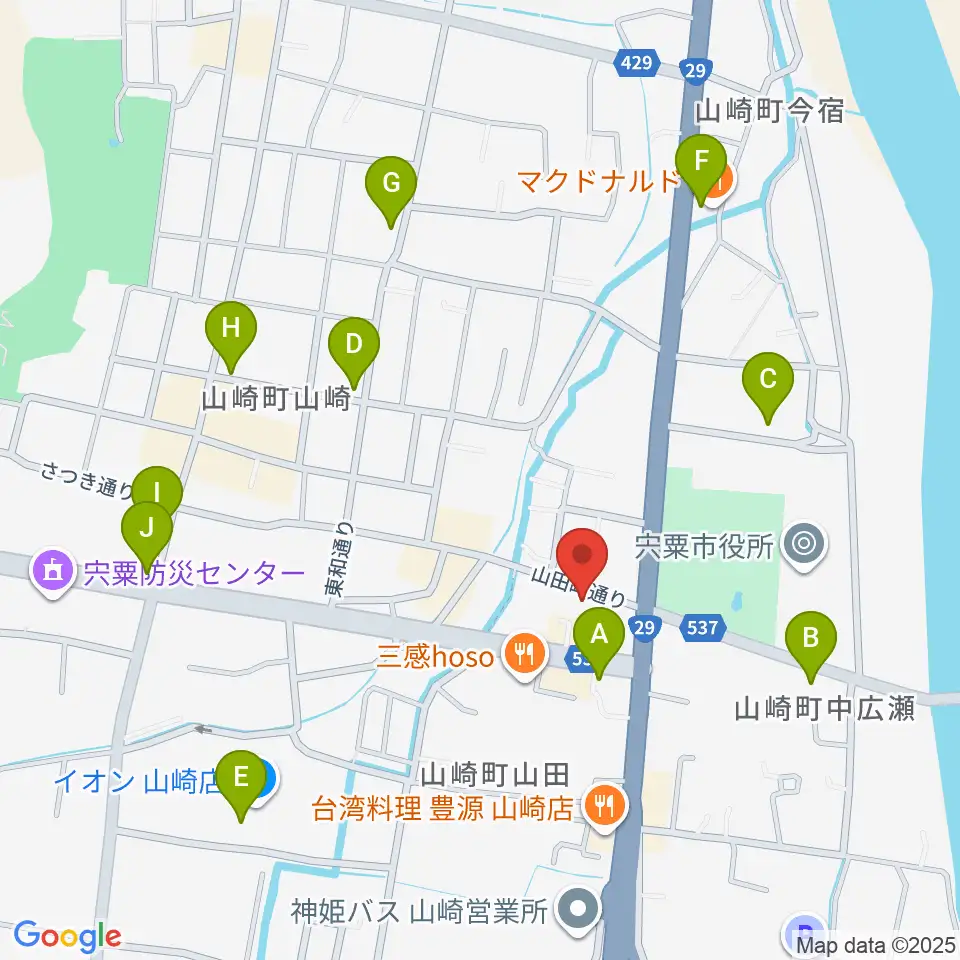 テレマン楽器周辺のカフェ一覧地図