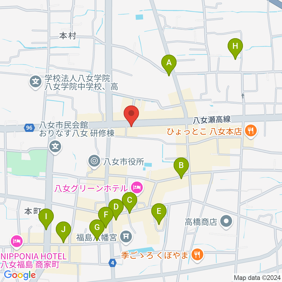 (株)アオキ楽器周辺のカフェ一覧地図