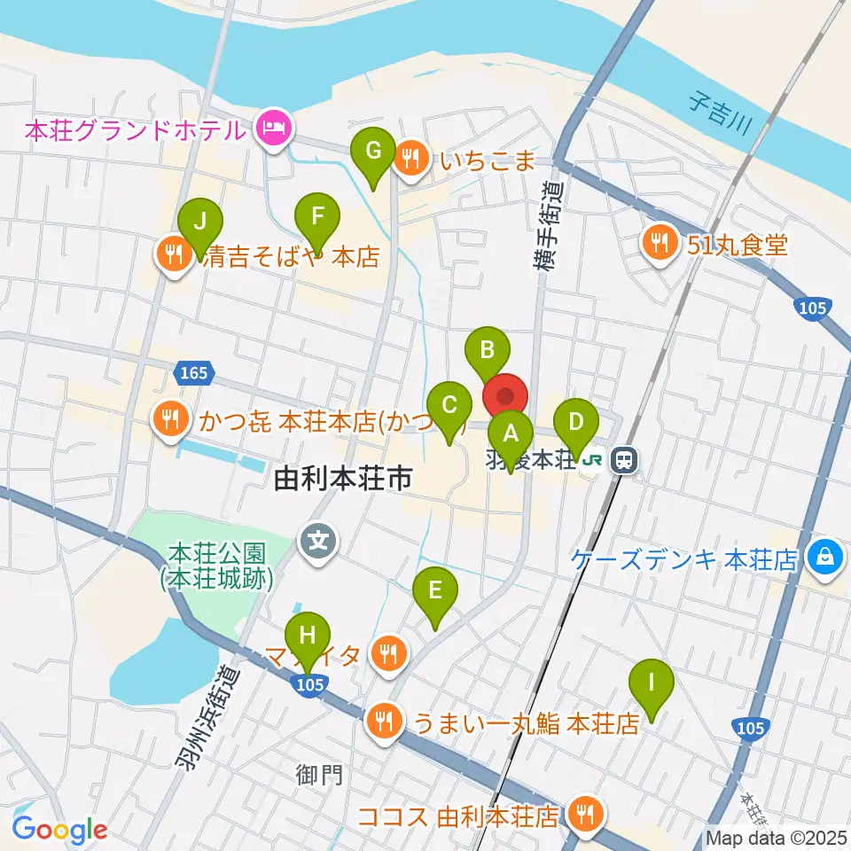 ジプシーワゴン周辺のカフェ一覧地図