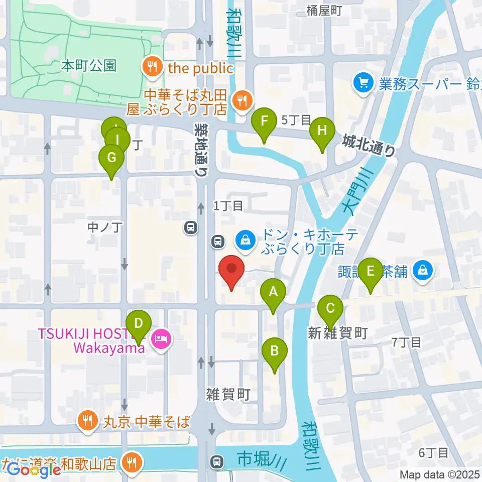 Music Land TAKE OFF周辺のカフェ一覧地図