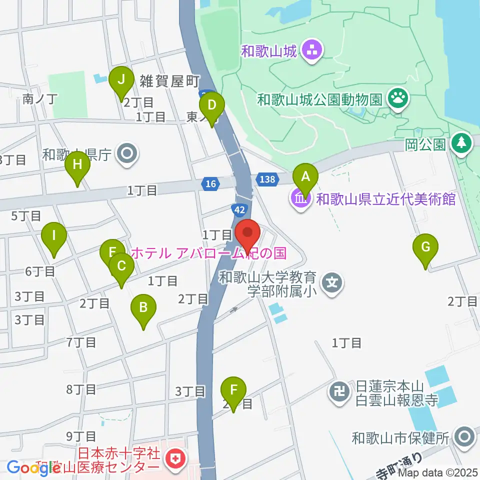 服部楽器周辺のカフェ一覧地図