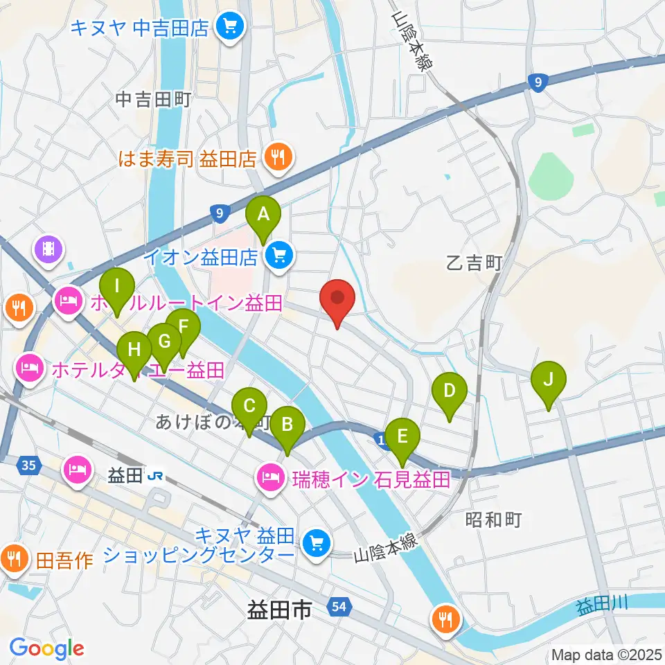 サウンド・パレット周辺のカフェ一覧地図