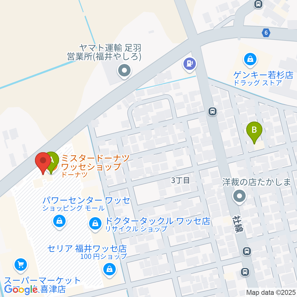 音楽工房かわばた周辺のカフェ一覧地図