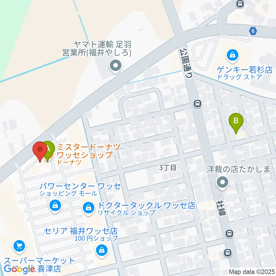 音楽工房かわばた周辺のカフェ一覧地図