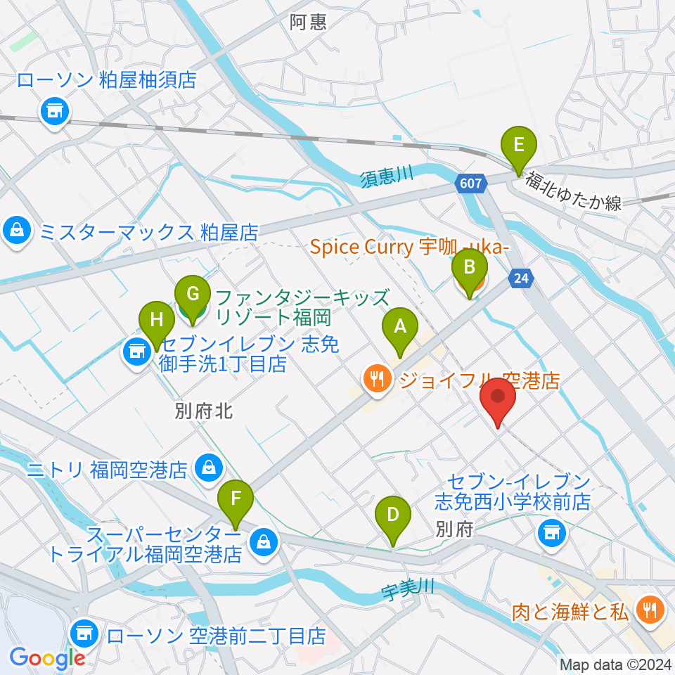 有限会社ピアノセンター周辺のカフェ一覧地図