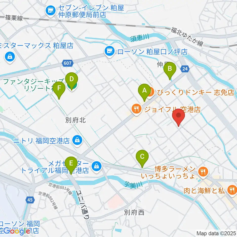 有限会社ピアノセンター周辺のカフェ一覧地図