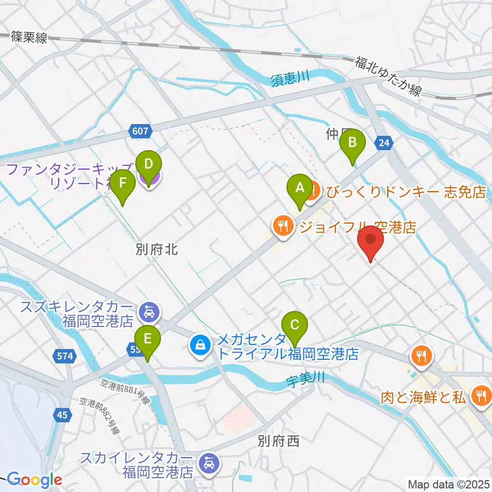 有限会社ピアノセンター周辺のカフェ一覧地図