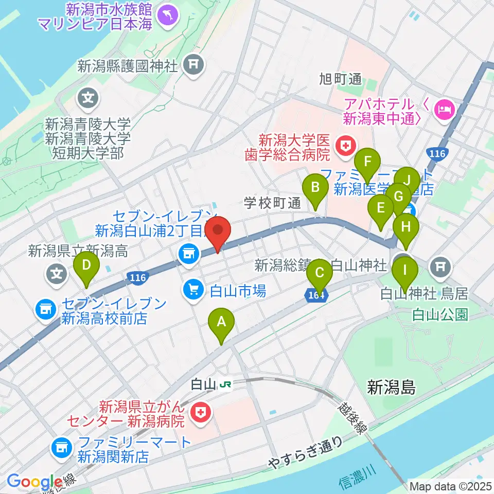 大正琴 琴源周辺のカフェ一覧地図