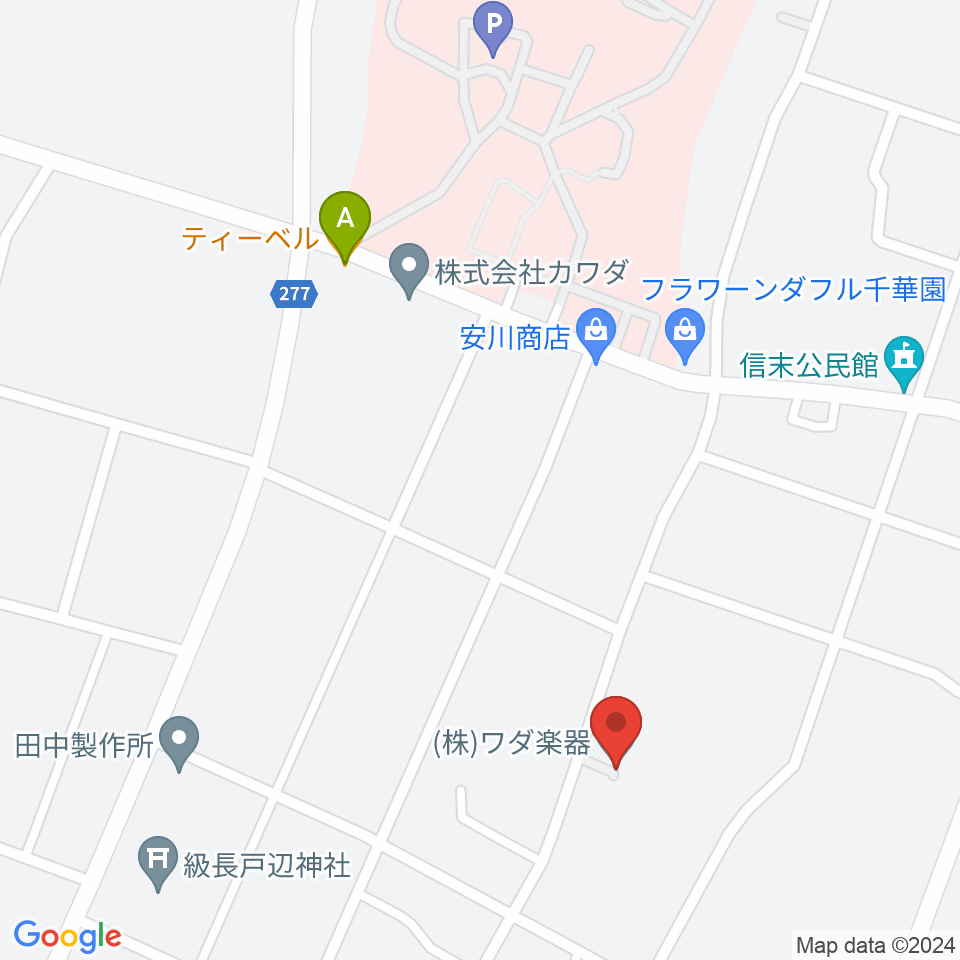 株式会社ワダ楽器周辺のカフェ一覧地図