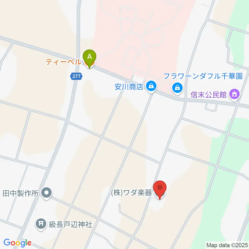 株式会社ワダ楽器周辺のカフェ一覧地図