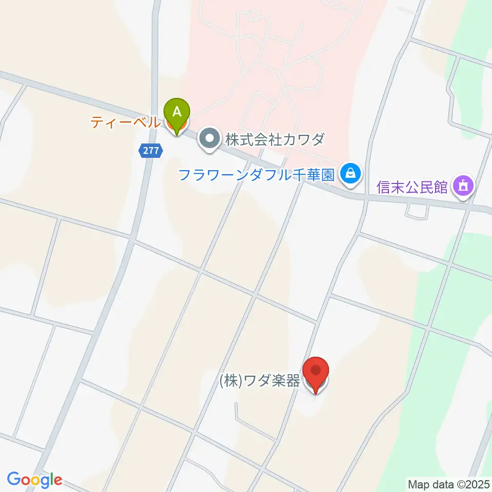 株式会社ワダ楽器周辺のカフェ一覧地図