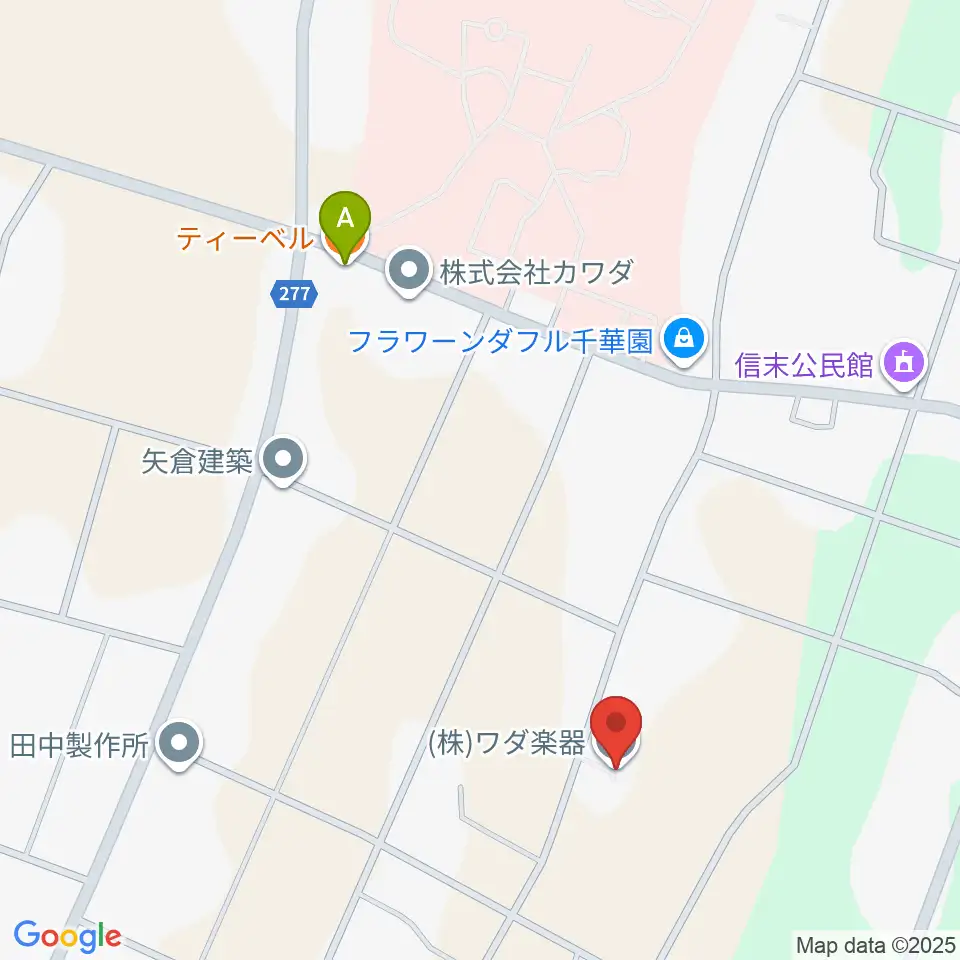 株式会社ワダ楽器周辺のカフェ一覧地図