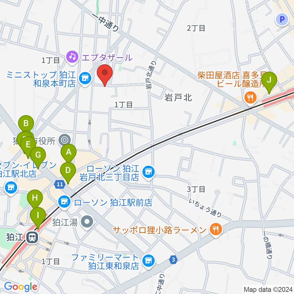 泉州尺八工房周辺のカフェ一覧地図