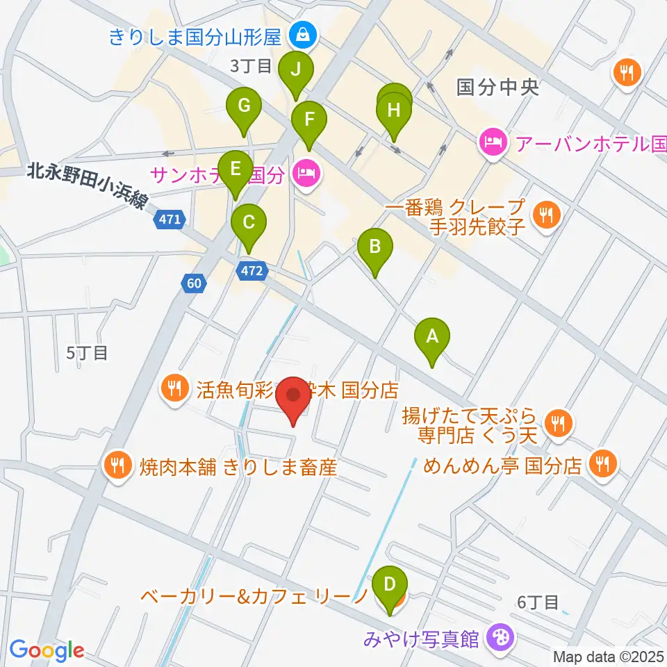 ミヤタカンパニー周辺のカフェ一覧地図