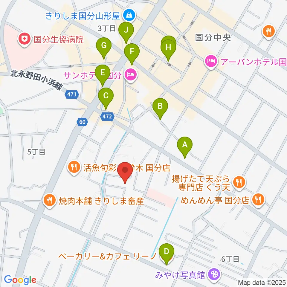 ミヤタカンパニー周辺のカフェ一覧地図