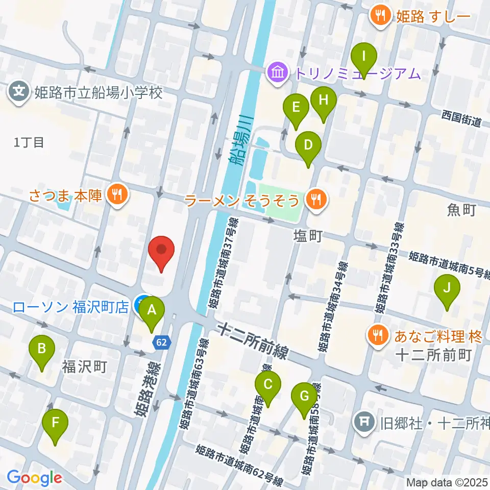 エムズサウンドギターショップ周辺のカフェ一覧地図