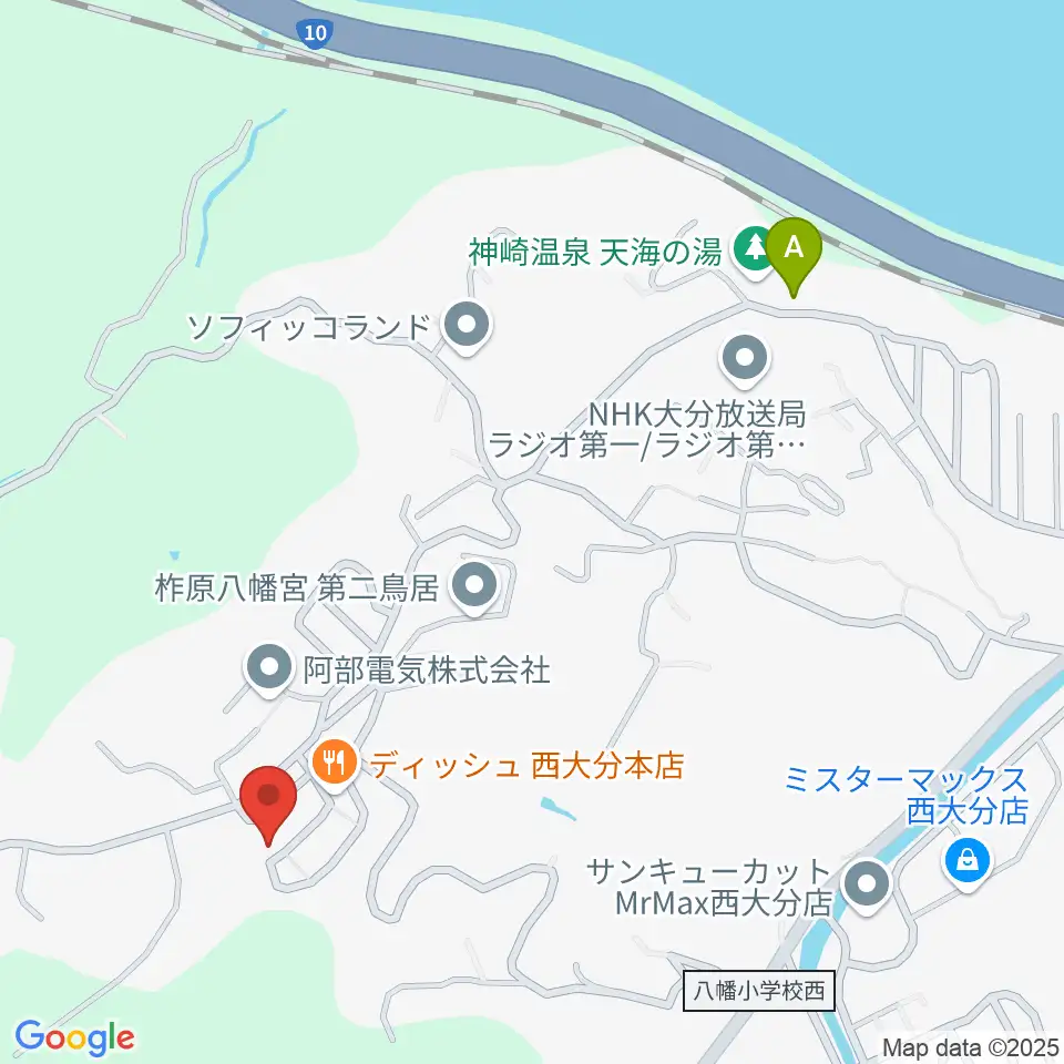 西日本弦楽器周辺のカフェ一覧地図