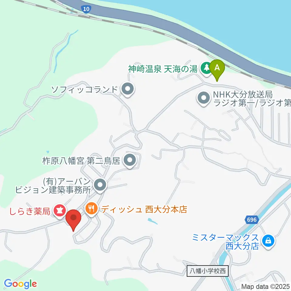 西日本弦楽器周辺のカフェ一覧地図