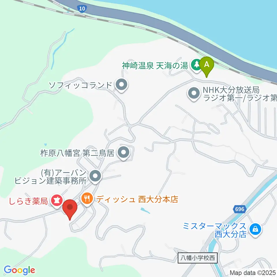 西日本弦楽器周辺のカフェ一覧地図