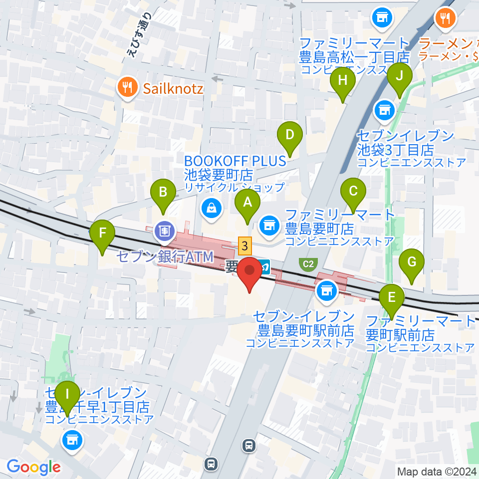 プラサギターラ周辺のカフェ一覧地図