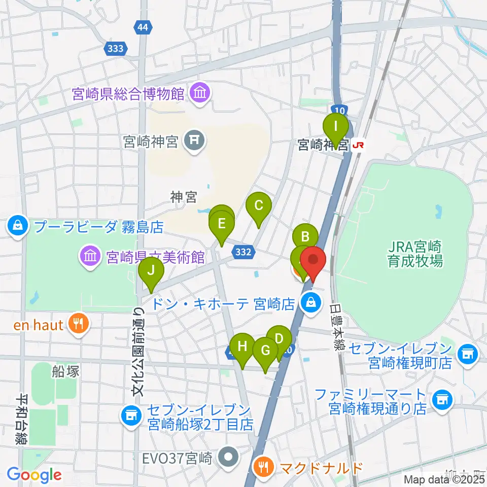 Piano Bank周辺のカフェ一覧地図