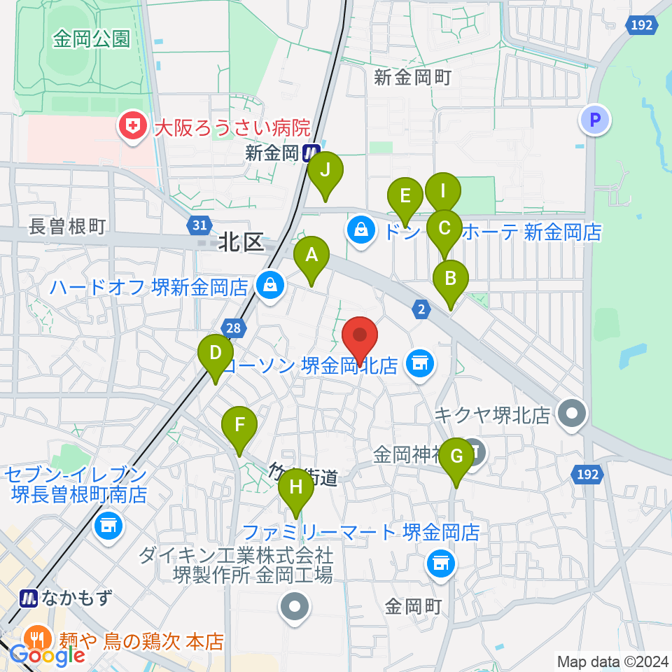 TSCカスタムショップ周辺のカフェ一覧地図