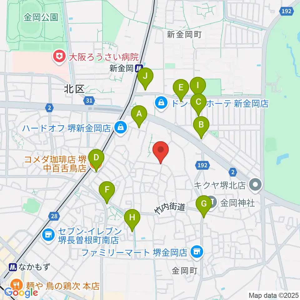 TSCカスタムショップ周辺のカフェ一覧地図