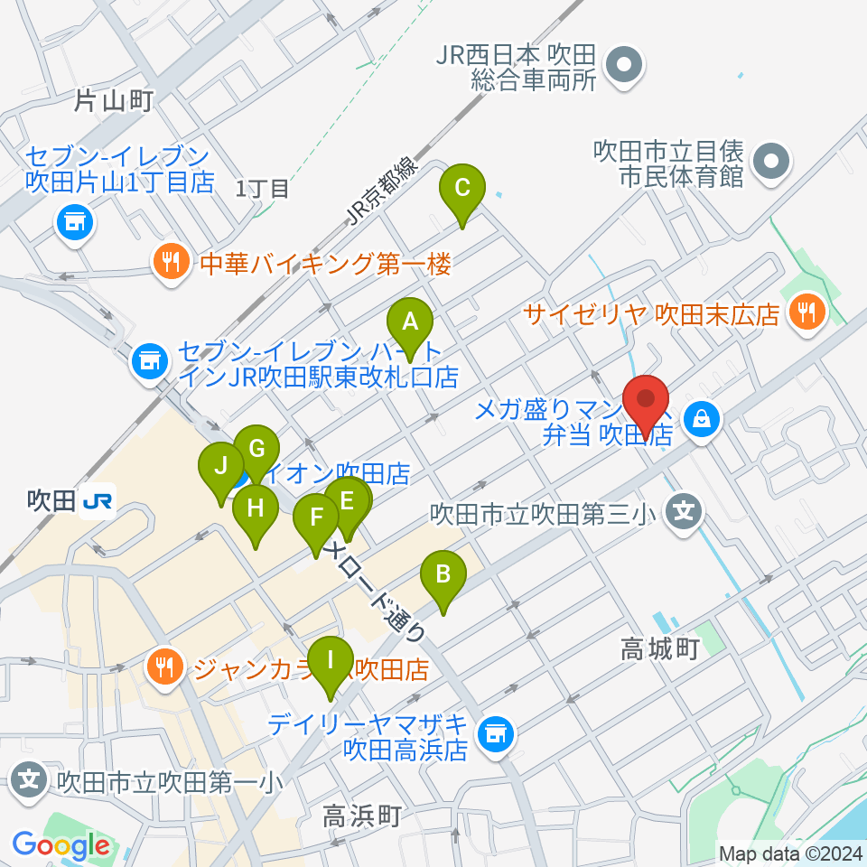 スクープ クリエイション ワークス周辺のカフェ一覧地図