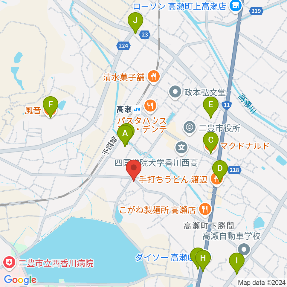 シャープアンドフラット周辺のカフェ一覧地図