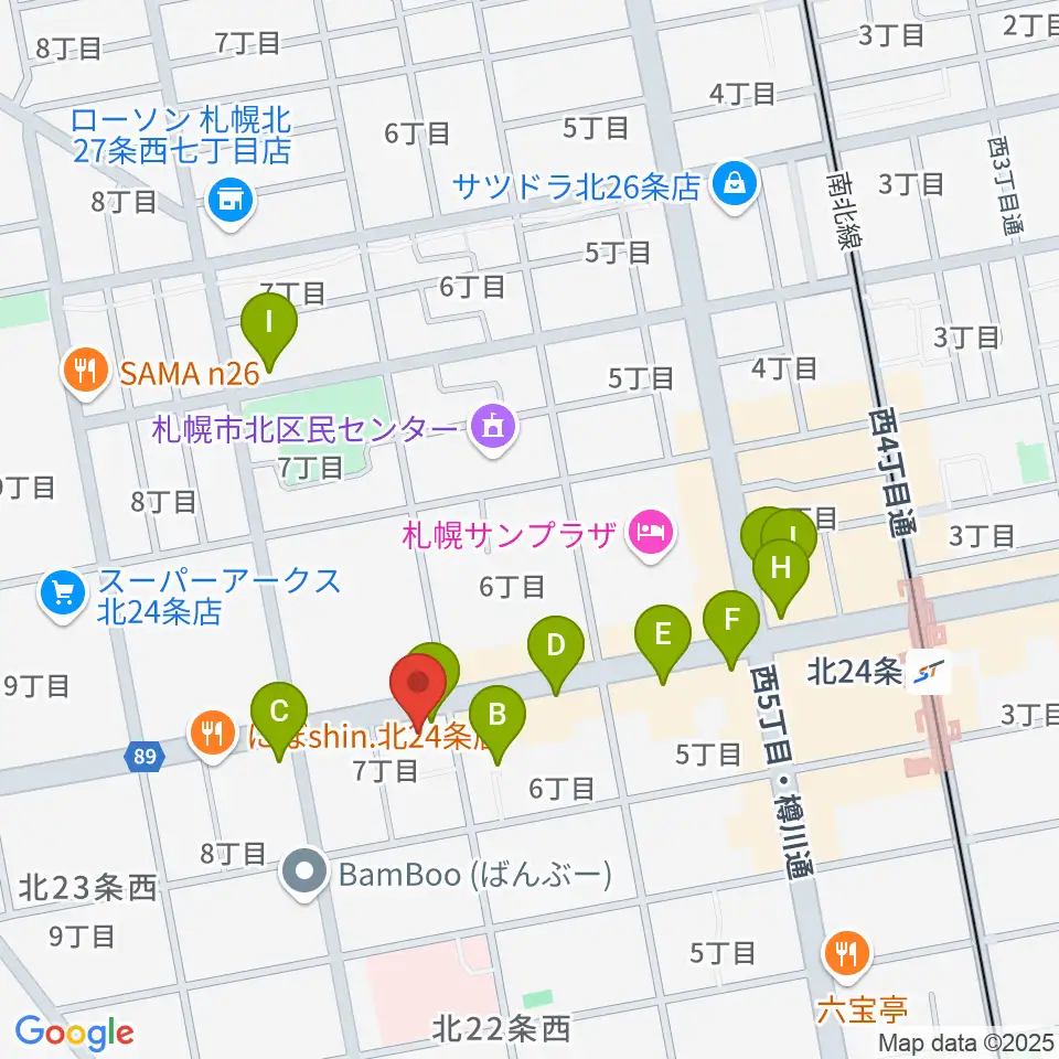 ジングル周辺のカフェ一覧地図