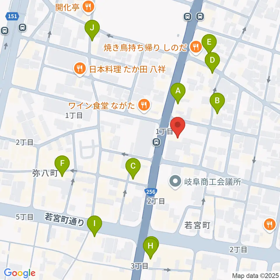 松栄堂楽器 本店周辺のカフェ一覧地図