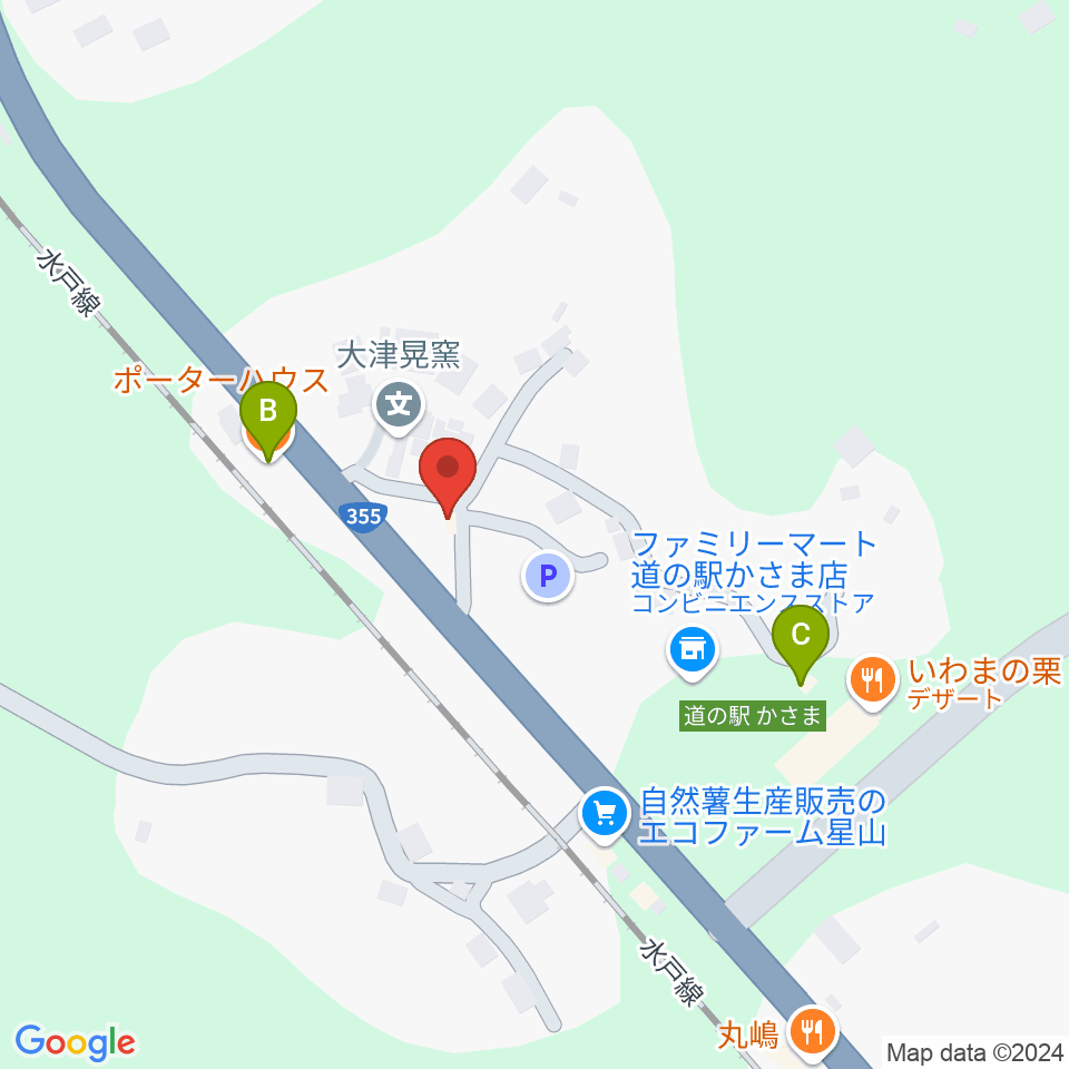 UTSU工房ペニーレーン周辺のカフェ一覧地図